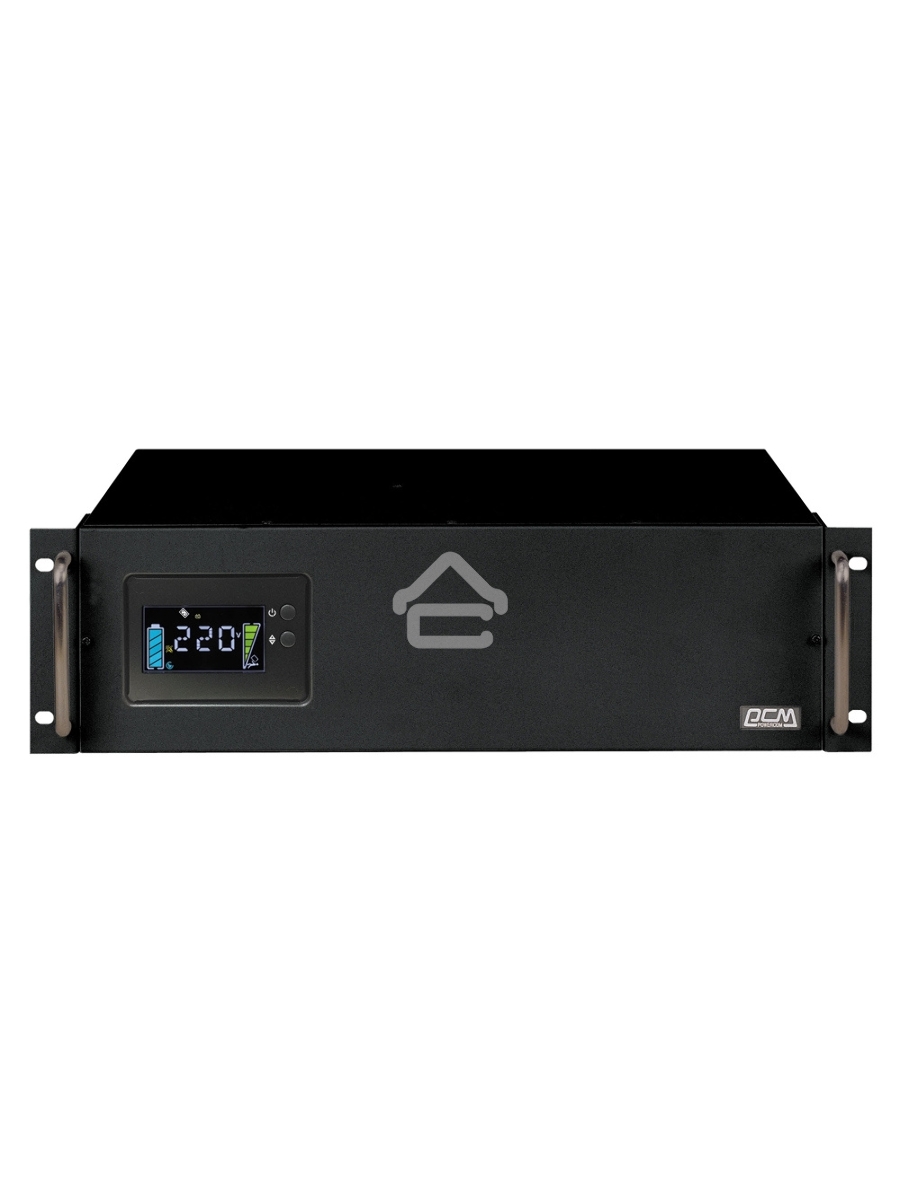 Источник бесперебойного питания Powercom King Pro RM KIN-2200AP LCD 1320Вт 2200ВА черный