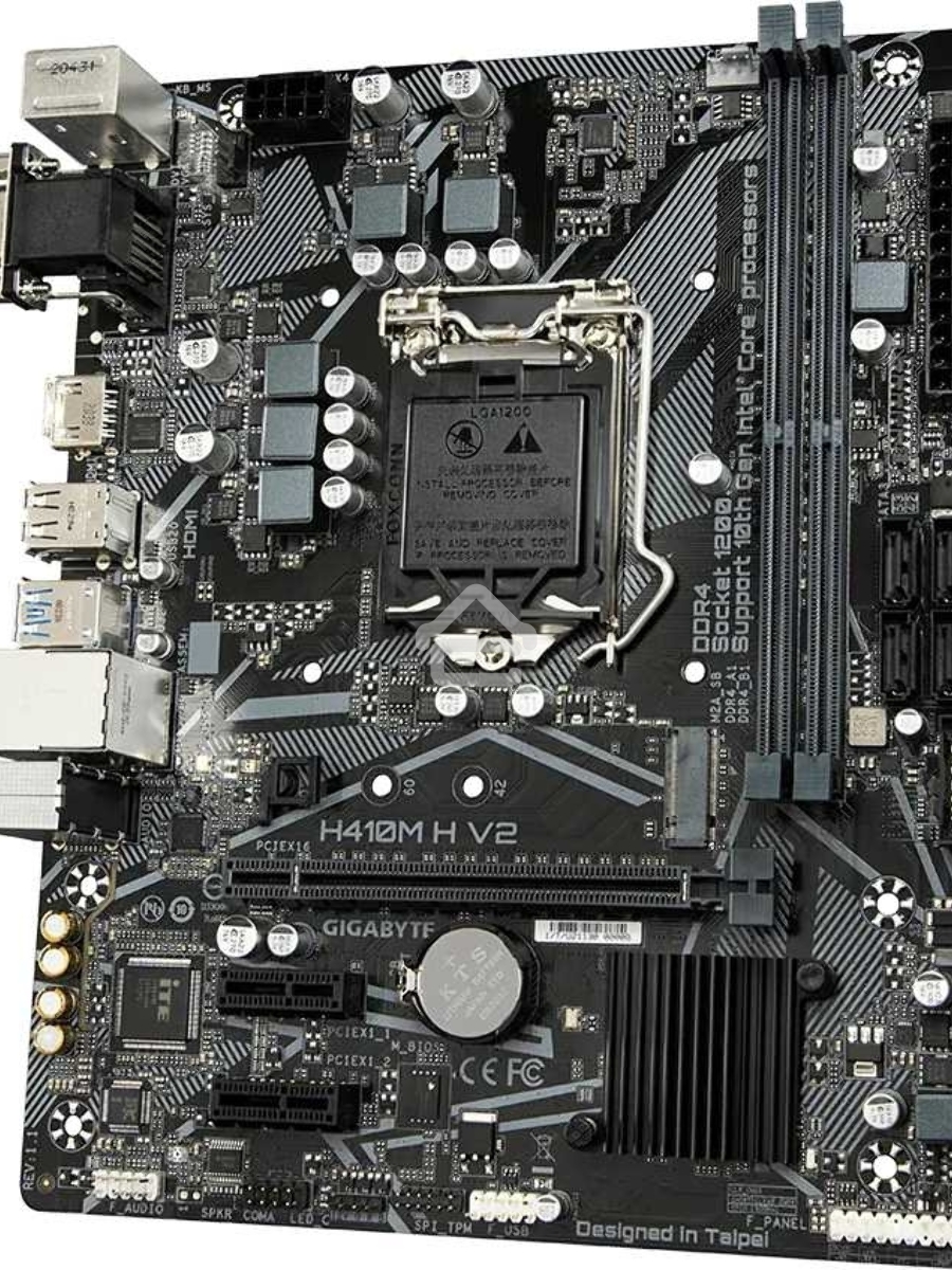 Материнская плата Gigabyte H410M H V2 (2.0/2.1), LGA 1200, Intel H470, 2xDDR4, 4xSATA, 1xM.2, 1xPCIe 3.0 x16, 2xPCIe 3.0 x1, 1xHDMI, 1xVGA, 1x 1Gb LAN, 2xUSB-A 3.2 Gen 1, 4xUSB-A 2.0, 3x3.5 мм, 7.1, Micro ATX