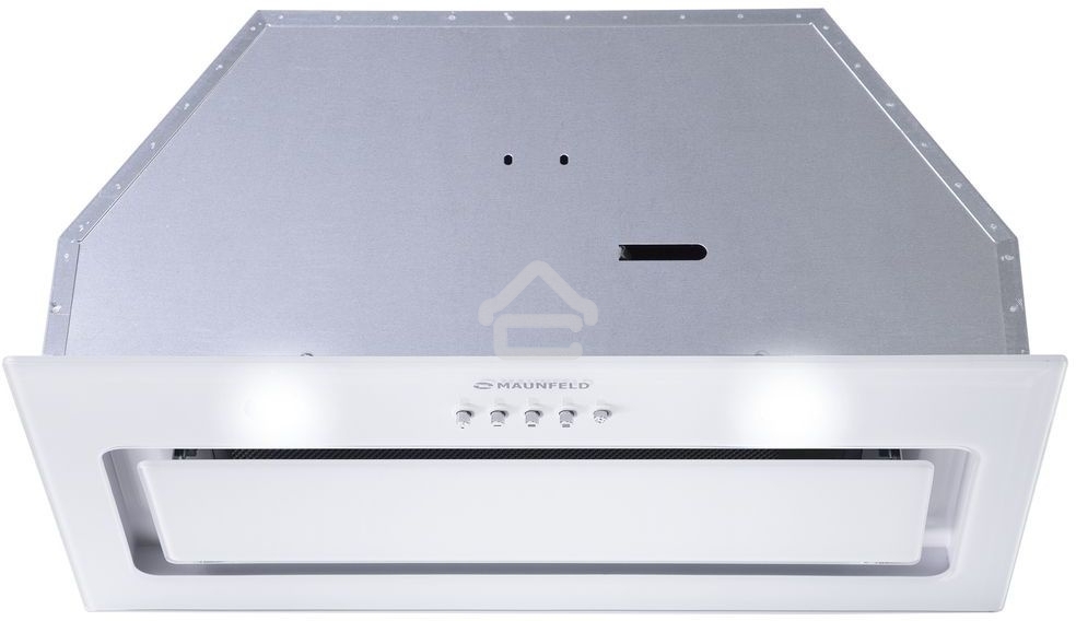 Вытяжка встраиваемая Maunfeld TRAPEZE 601GG белый, 60 см, 1150 куб. м/ч, 54 дБ