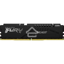 Оперативная память Kingston Fury Beast, DDR5, 16GB (1x16 GB), 5200 MHz, CL40, DIMM, с радиатором, черный