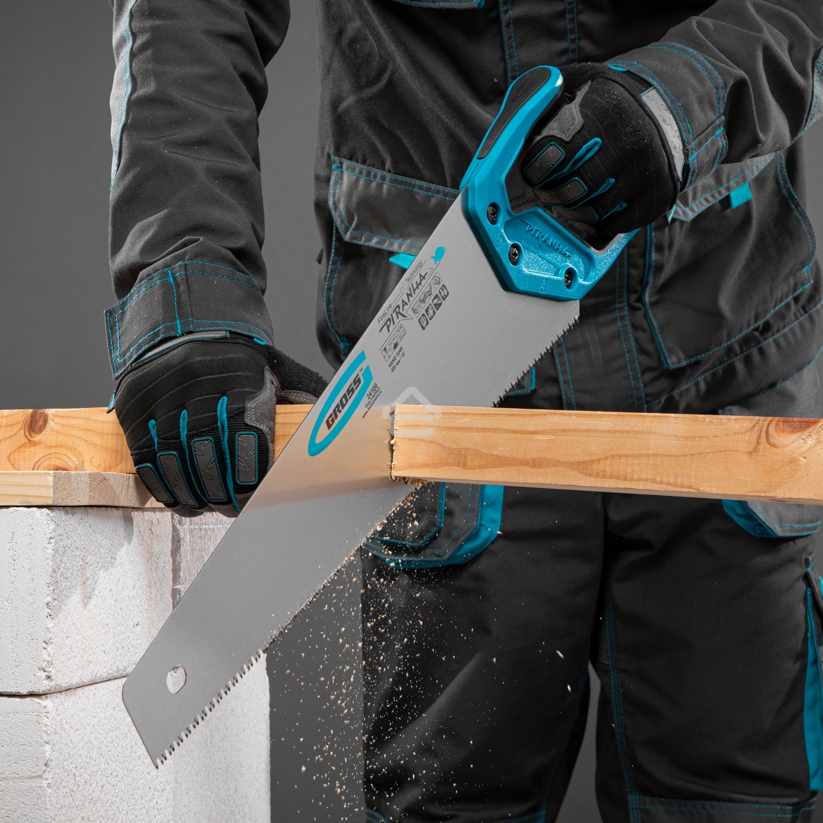 Ножовка Gross 24100 по дереву 450 двухкомпонентная рукоять