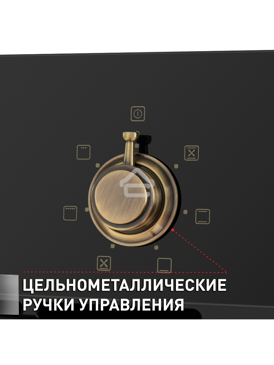Шкаф духовой электрический Maunfeld EOEFG.566RBG.RT, встраиваемый
