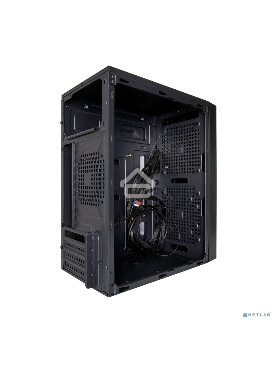 Корпус Minitower Exegate BAA-104U Black, mATX, <AAA400, 80mm>, 2*USB+1*USB3.0, Audio