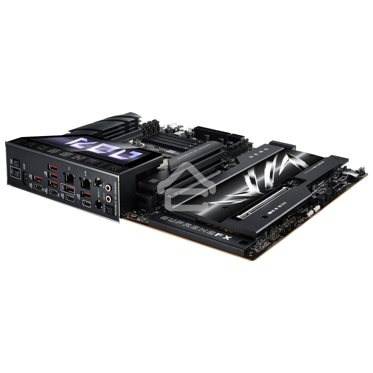 Материнская плата ASUS ROG CROSSHAIR X870E HERO, AM5, AMD X870E, 4xDDR5, 4xSATA, 5xM.2, 2xPCI-E 5.0 x16, 1xHDMI, 2xUSB-C (видео), 2x 5Gb LAN, 6xUSB-A 3.2 Gen 2, 2xUSB-C 3.2 Gen 2, 2xUSB4, 2x3.5 мм, 7.1, ATX