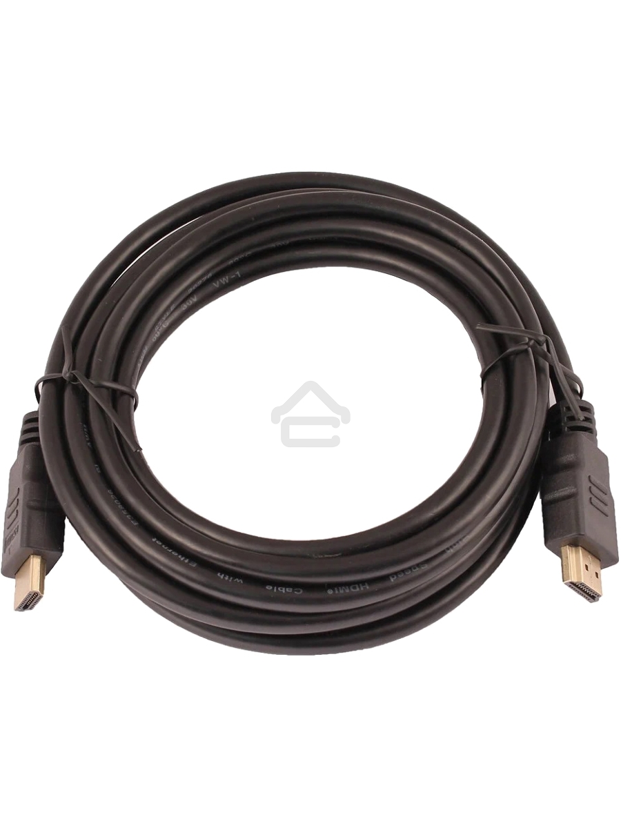Кабель видео LAZSO WH-111-B HDMI (m)/HDMI (m) 3м. позолоченные контакты черный