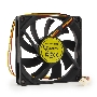 Вентилятор для корпуса Gembird D8015BM-3 черный, 80 мм, 2600 об/мин, 27 дБ, 3 pin
