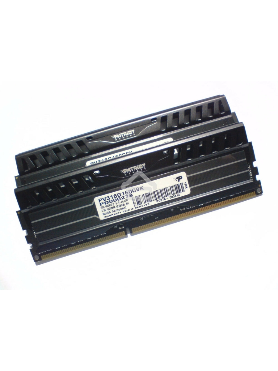 Оперативная память Patriot Viper 3, DDR3, 16GB (2x8 GB), 1600 MHz, CL9, DIMM, радиатор, черный