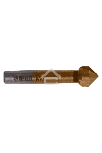 Зенковка конусная под М6, HSS, по металлу, цилиндрический хвостовик Denzel