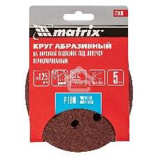 Круг абразивный Matrix на ворсовой подложке под 