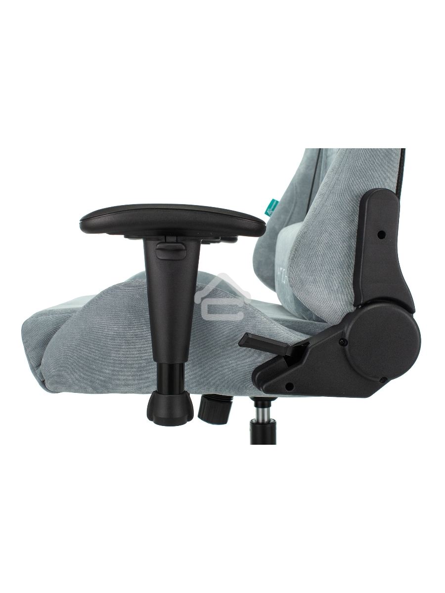 Кресло игровое Бюрократ VIKING KNIGHT LT28 FABRIC серо-голубой крестовина металл/пластик