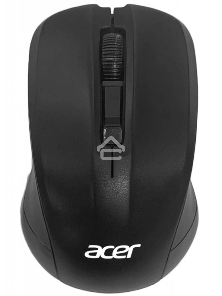 Мышь беспроводная Acer OMR010 черный, 1200 dpi, радиоканал, USB, кнопки - 3