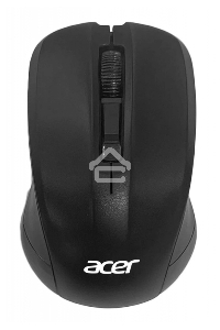 Мышь беспроводная Acer OMR010 черный, 1200 dpi, радиоканал, USB, кнопки - 3