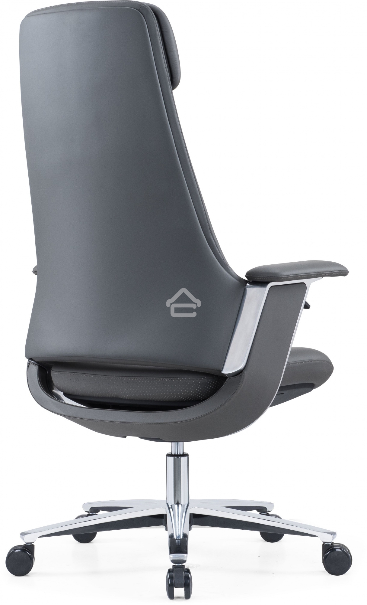 Кресло руководителя Cactus CS-LBK-KYOTO кожа, крестов. алюминий