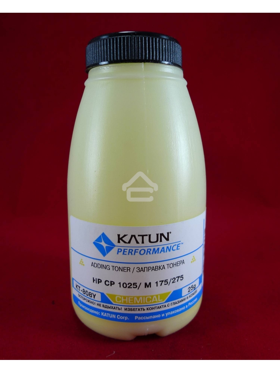 Тонер HP CP 1025/M 175/275 Yellow, химический (фл.25г.) Katun фас. Россия