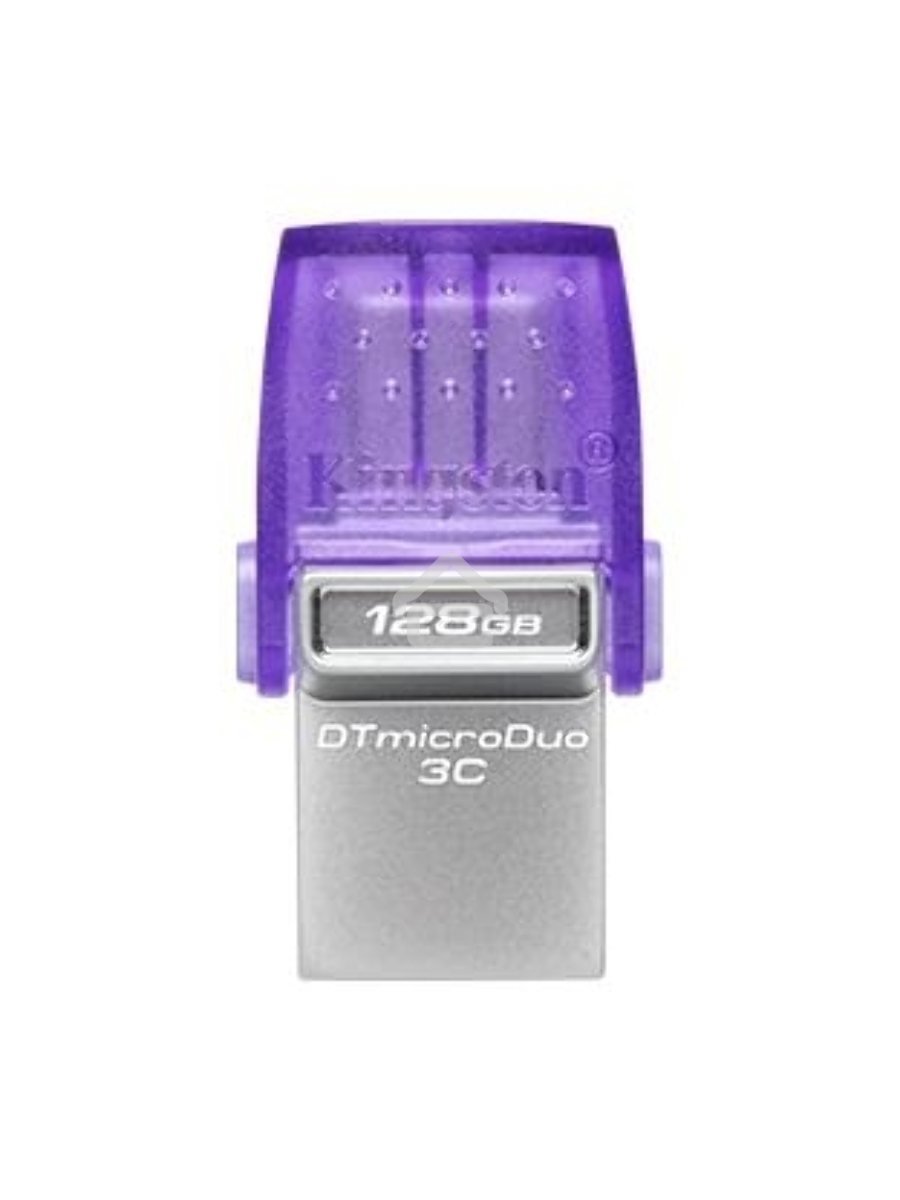 Флеш диск Kingston 128Gb DataTraveler microDuo 3C DTDUO3CG3/128GB USB3.0 фиолетовый