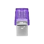 Флеш диск Kingston 128Gb DataTraveler microDuo 3C DTDUO3CG3/128GB USB3.0 фиолетовый