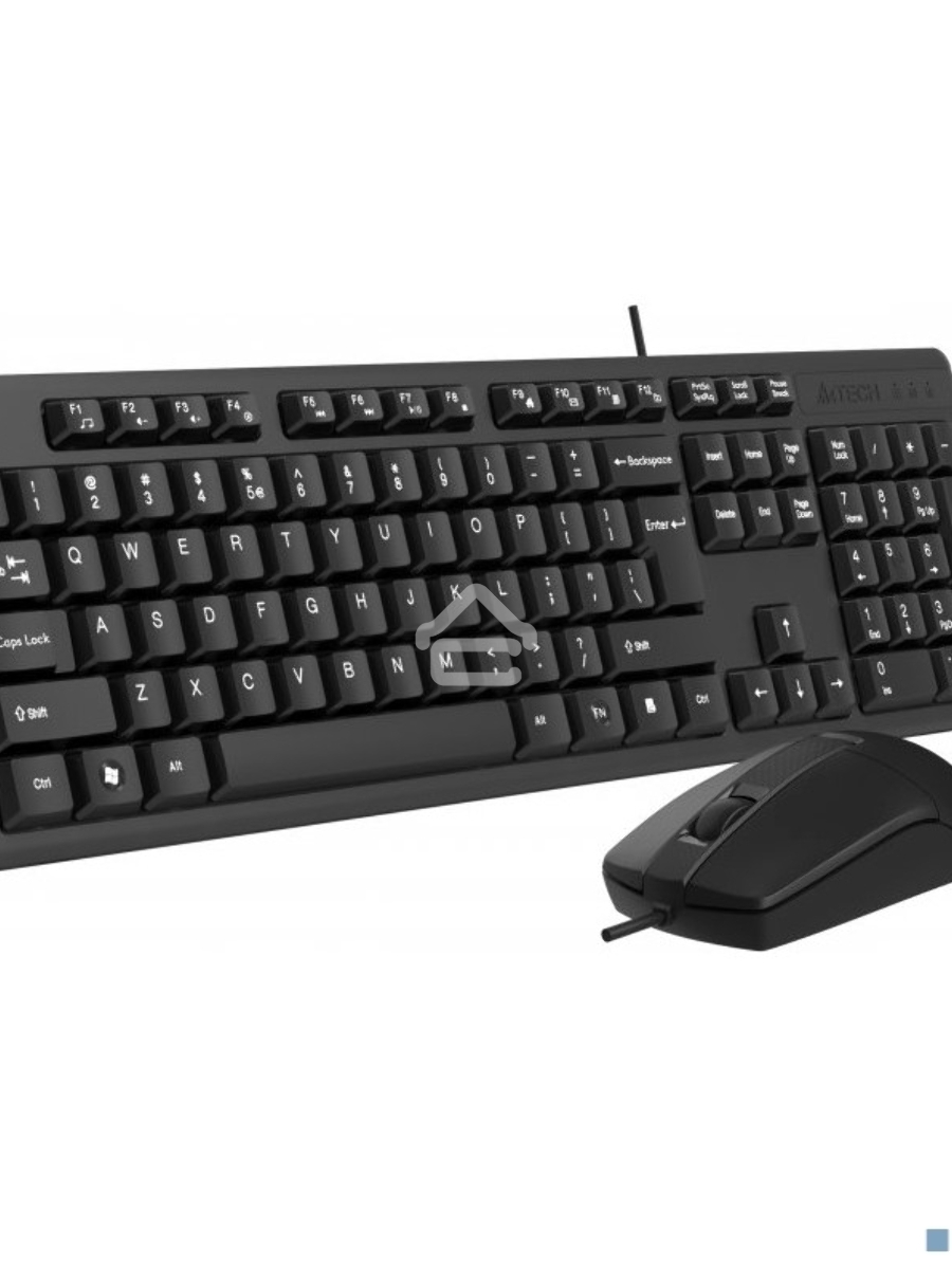 Клавиатура + мышь A4Tech KK-3330S клав:черный мышь:черный USB