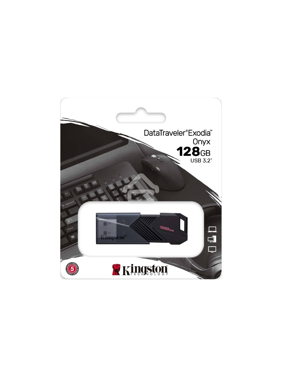 Флеш диск Kingston 128Gb DataTraveler Exodia Onyx DTXON/128GB USB3.2 черный