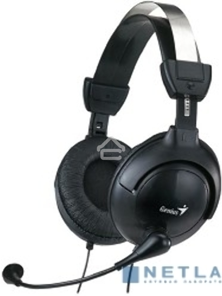 Наушники с микрофоном Genius HS-505X черный 1.5м