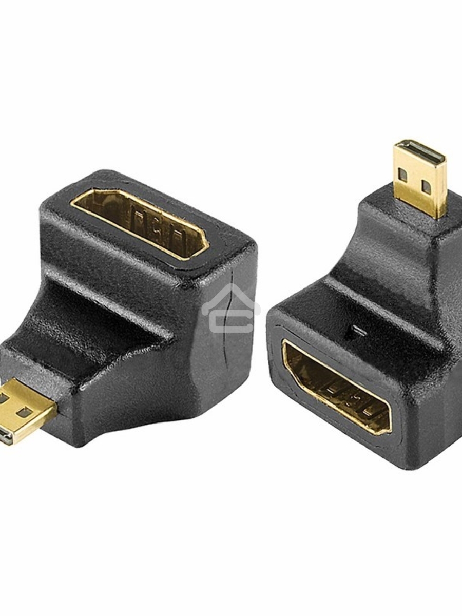 Переходник аудио (гнездо HDMI - штекер micro HDMI), угловой, 1шт. Rexant