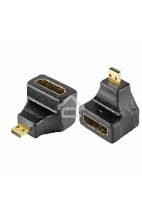 Переходник аудио (гнездо HDMI - штекер micro HDMI), угловой, 1шт.  REXANT