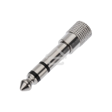 Переходник штекер Rexant стерео 6,3 мм - гнездо стерео 3,5 м м, металл