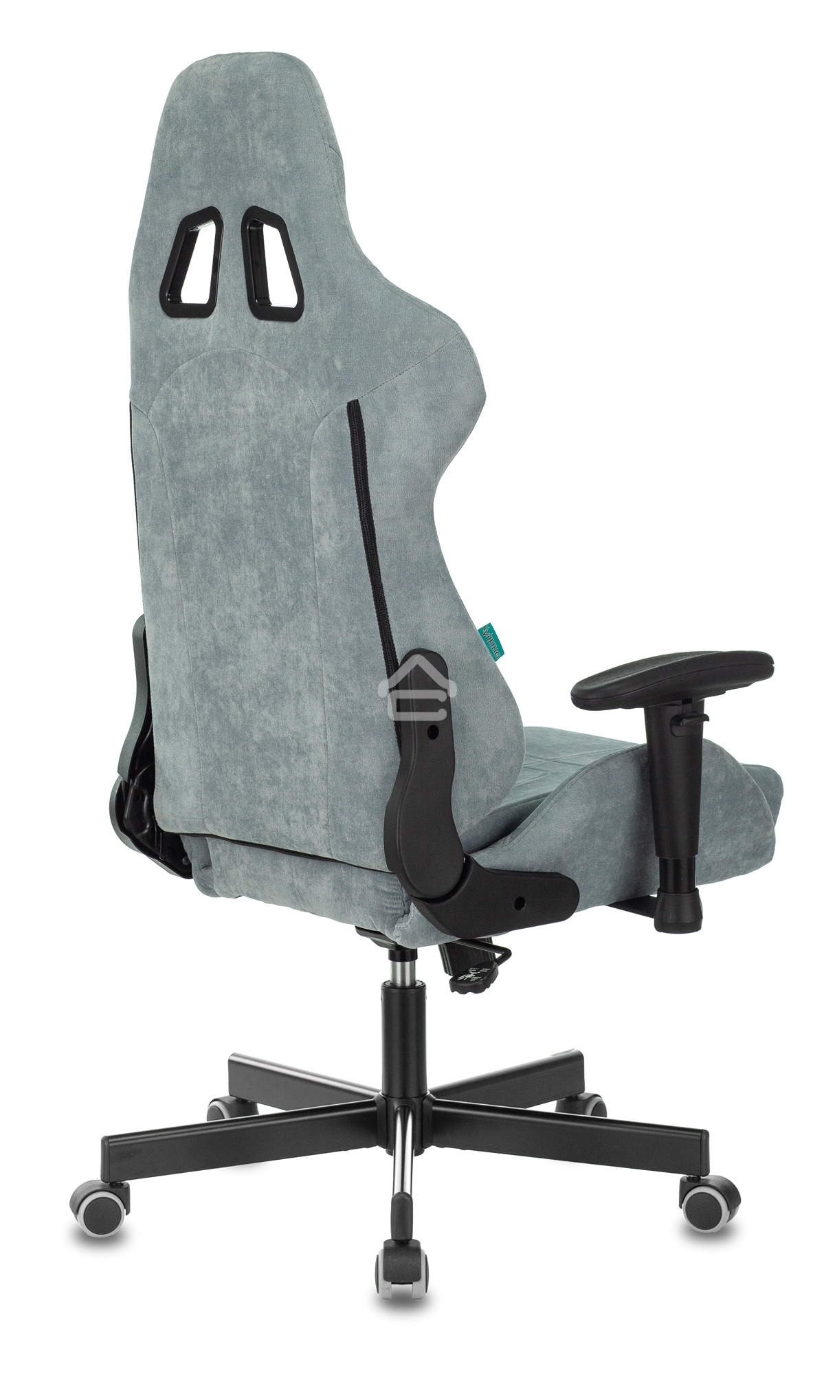 Кресло игровое Бюрократ VIKING KNIGHT LT28 FABRIC серо-голубой крестовина металл/пластик