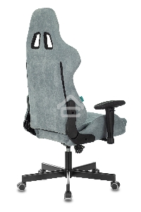 Кресло игровое Бюрократ VIKING KNIGHT LT28 FABRIC серо-голубой крестовина металл/пластик