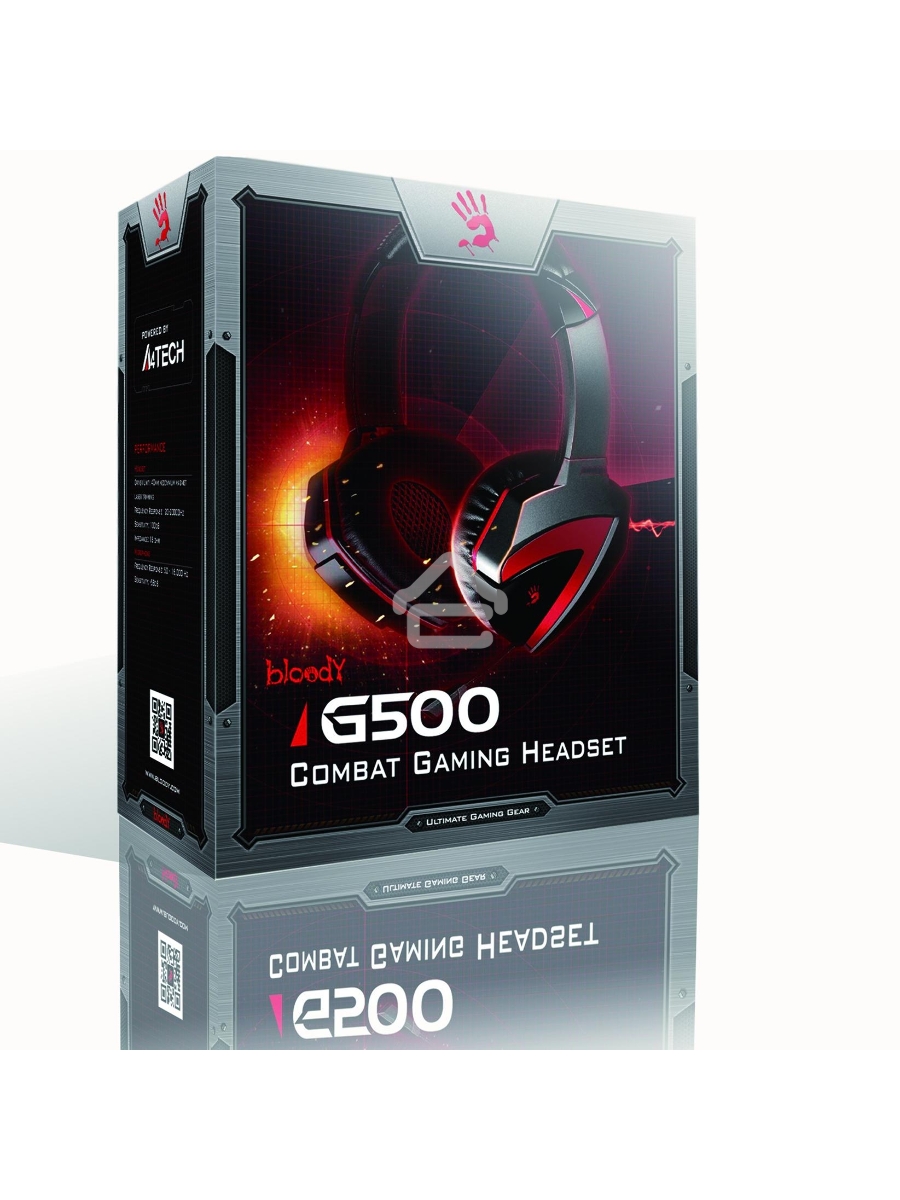 Гарнитура A4Tech Bloody G500 черный/красный (1.5 м) микрофон