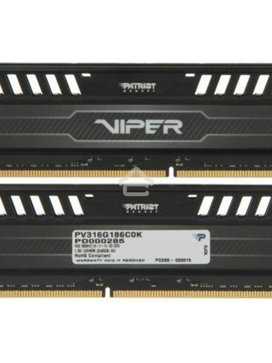 Оперативная память Patriot Viper 3, DDR3, 16GB (2x8 GB), 1866 MHz, CL10, DIMM, радиатор, черный