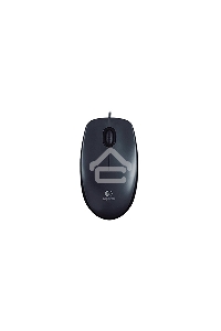 Мышь проводная Logitech M100/100R DARK/GREY (темно-серая/черная), 1000 dpi, USB, кнопки - 3