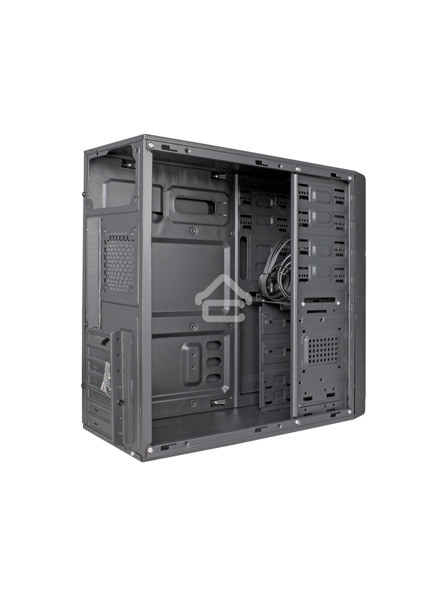 Корпус Miditower ExeGate XP-402U Black, ATX, <XP450, Black,120mm>, 2*USB+1*USB3.0, Audio
