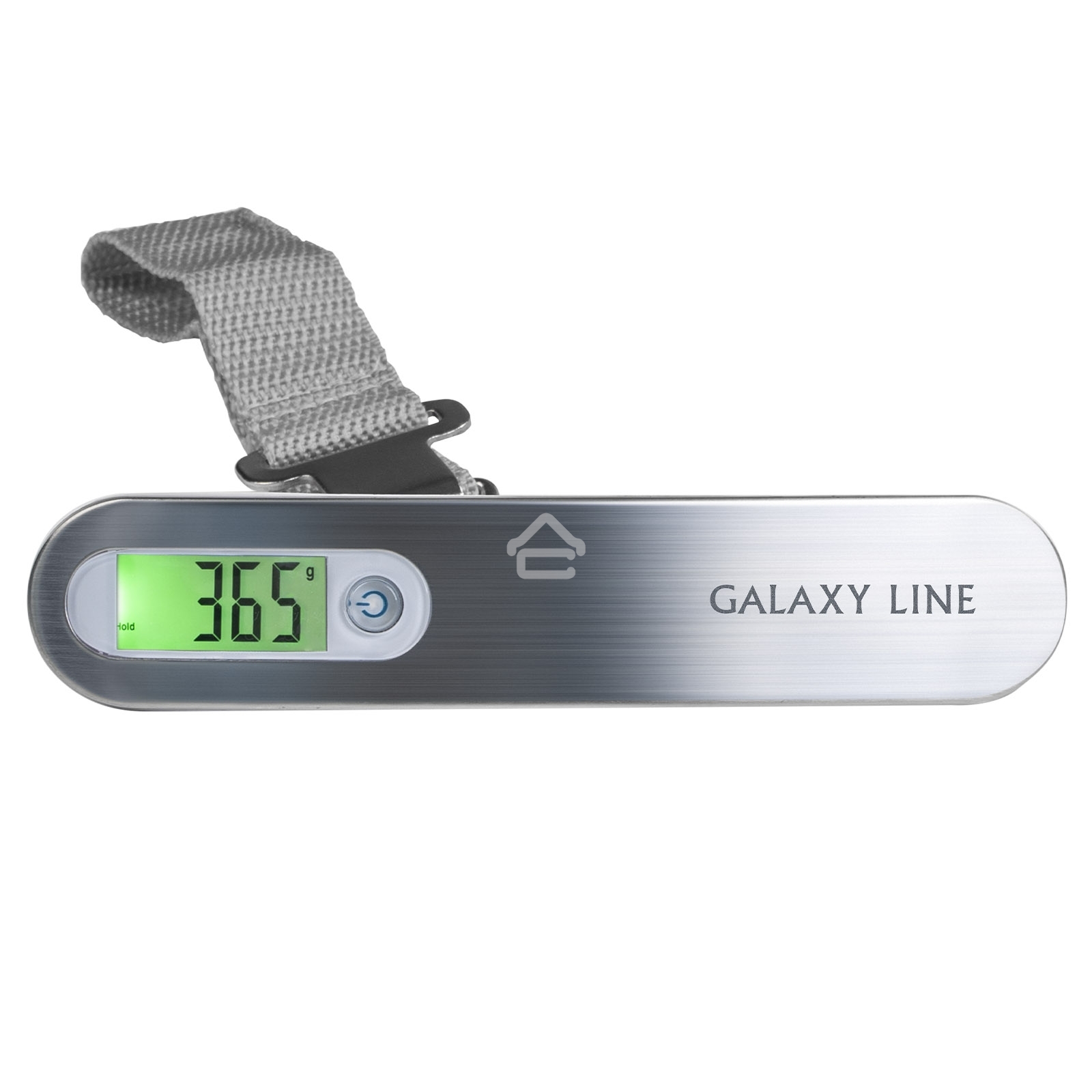 Безмен Galaxy LINE GL 2833, серый, ЖК-дисплей с подсветкой зеленого цвета, максимально допустимый вес 50 кг, цена деления 10 г, функция обнуления массы тары, индикатор перегрузки, индикация низкого заряда элемента питания, крюк и ремень для взвешивания, е