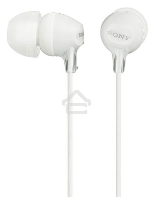 Наушники Sony  MDR-EX15APW Новые базовые наушники-гарнитура внутриканального типа  белого а.
