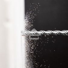 Бур по бетону Denzel двойная спираль, Cobalt W-tip, 20x310 мм, SDS PLUS