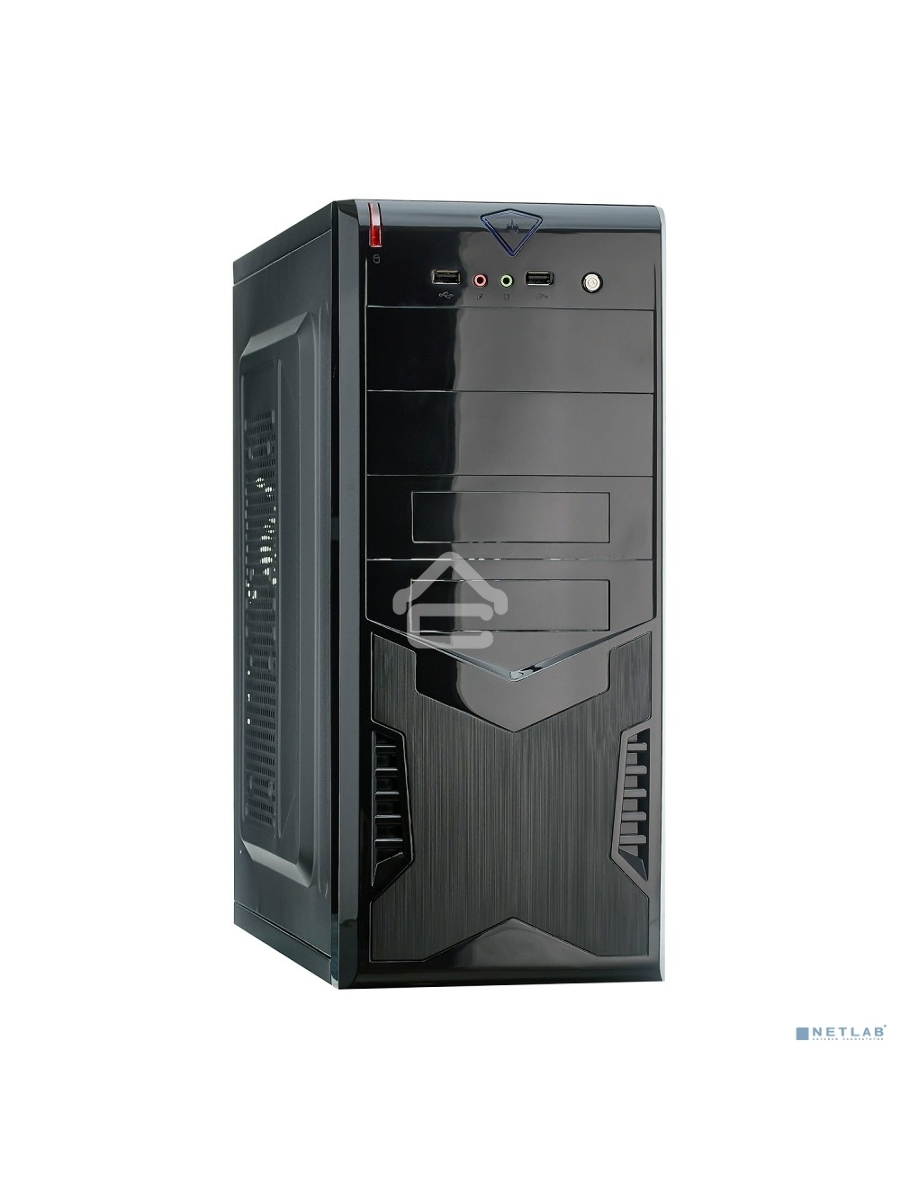 Компьютерный корпус Miditower Exegate EX280386RUS CP-604 Black, ATX, <CP350W, 80mm>, 2*USB, Audio