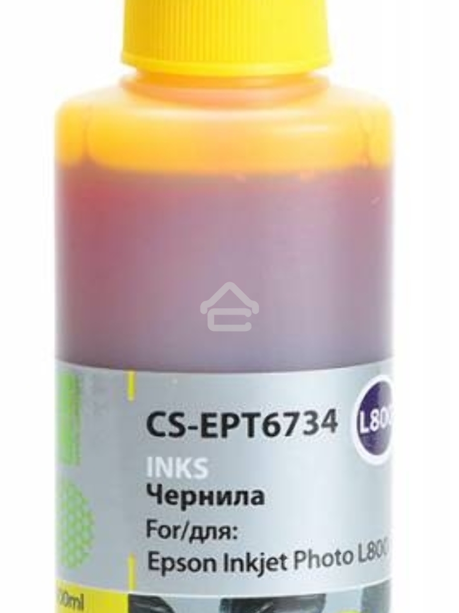 Чернила Cactus CS-EPT6734 желтый (100мл) Epson L800