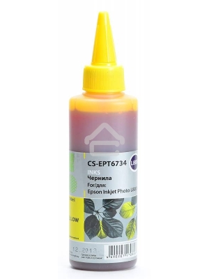 Чернила Cactus CS-EPT6734 желтый (100мл) Epson L800