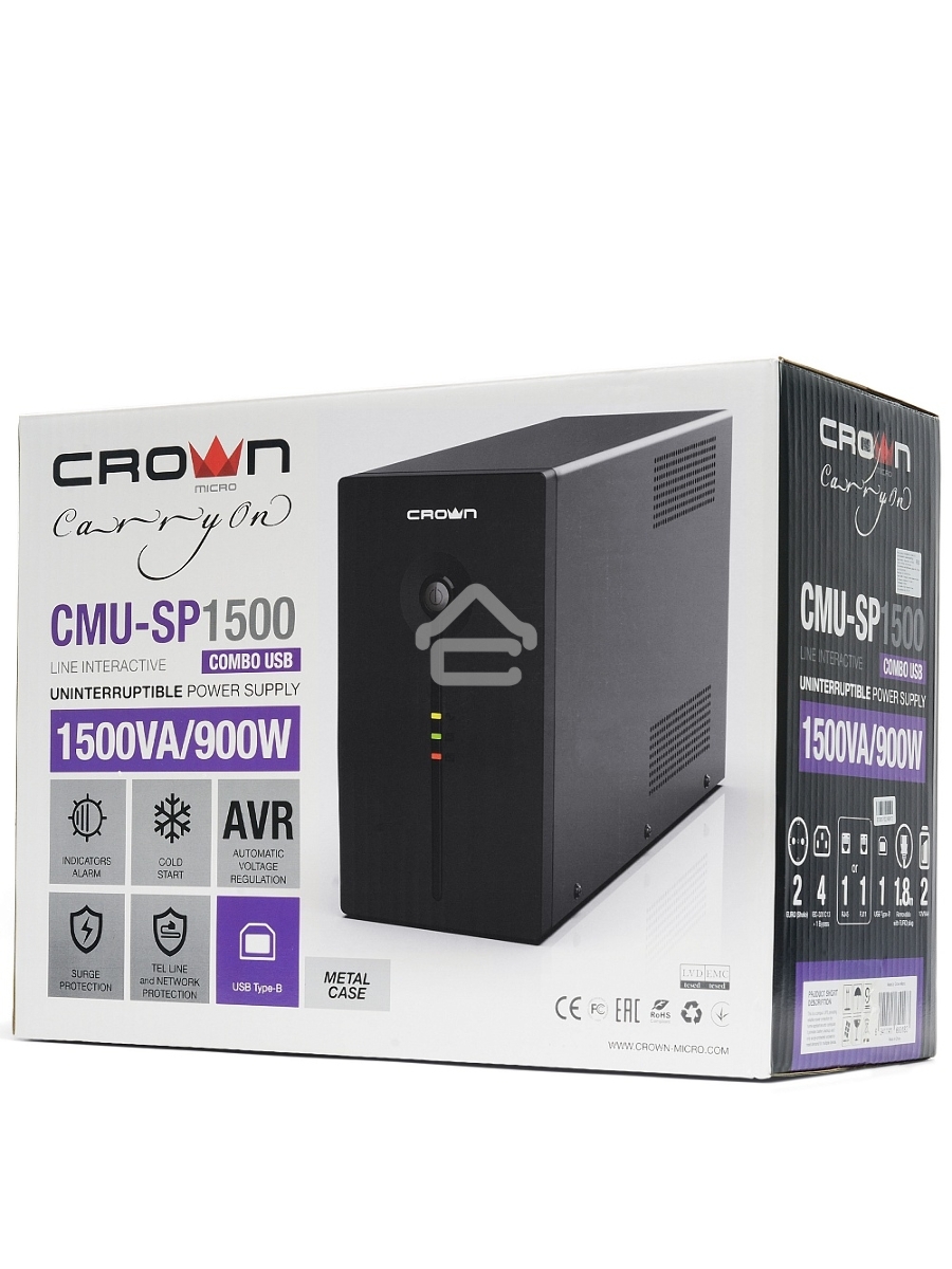 Источник бесперебойного питания CMU-SP1500COMBO USB