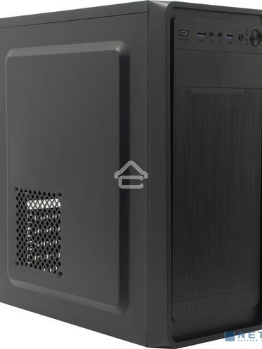 Компьютерный корпус Miditower ExeGate XP-332UC-XP500 (ATX, XP500 с вент. 12см, 2*USB3.0+1*TypeC, аудио, черный)