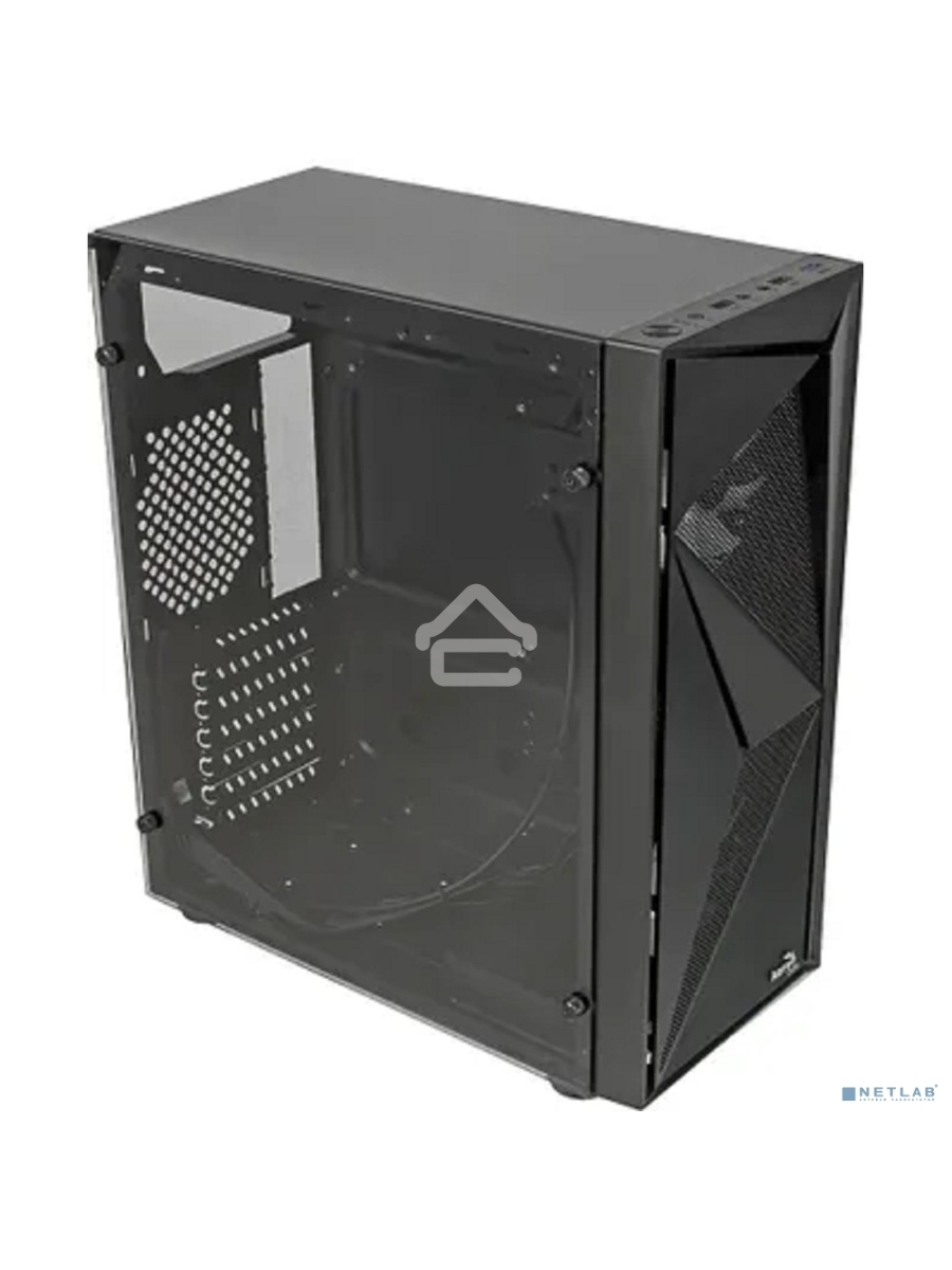 Компьютерный корпус Aerocool / Formula Glider Cosmo V1 без БП, ATX, боковое окно (закаленное стекло), черный