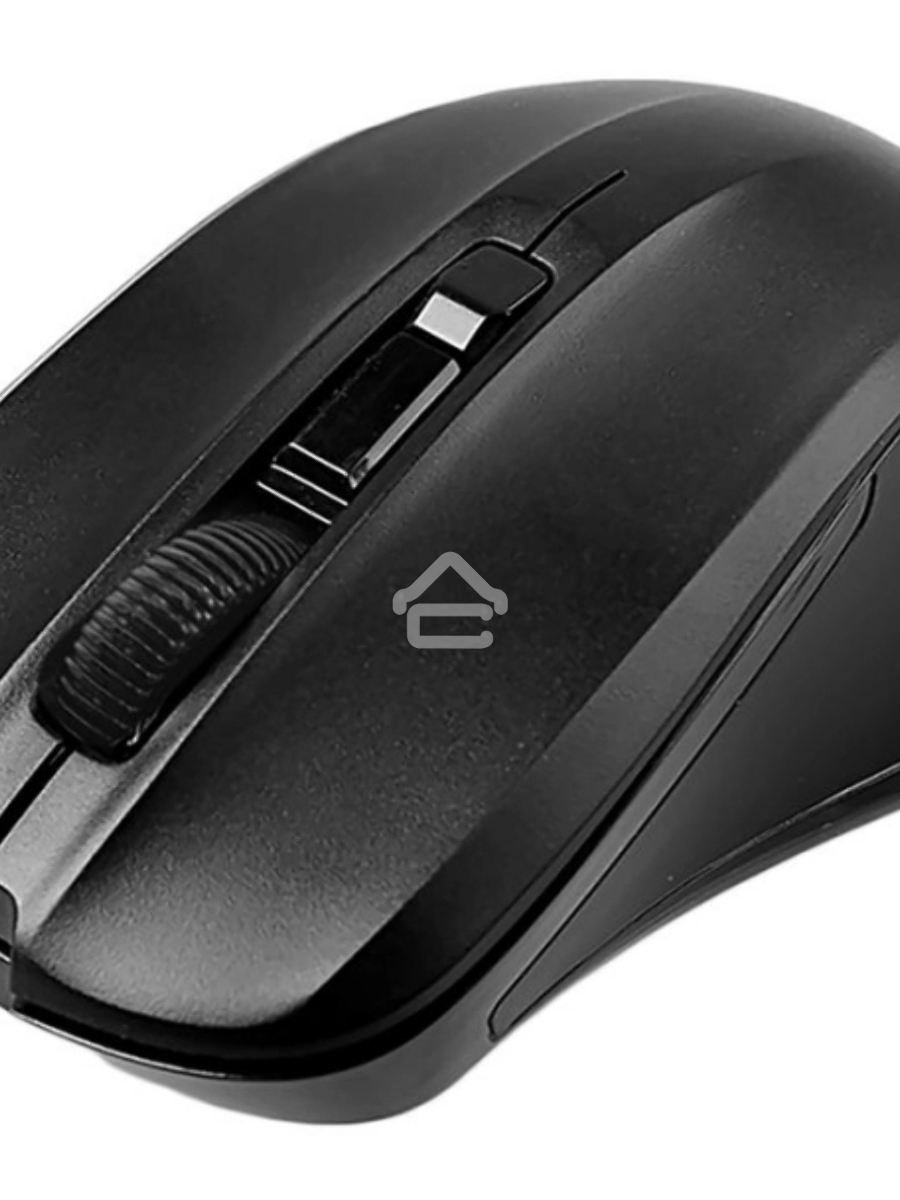 Мышь беспроводная Acer OMR010 черный, 1200 dpi, радиоканал, USB, кнопки - 3