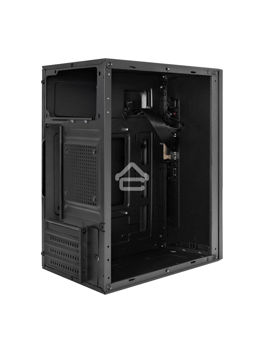 Компьютерный корпус Minitower ExeGate BAA-303-AAA400 (mATX, БП AAA400 с вент. 8см, 2*USB, HD Audio, черный)