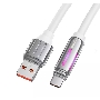 Кабель USB HOCO U136 Prize, USB - Type-C, 5А, 1.2м, белый