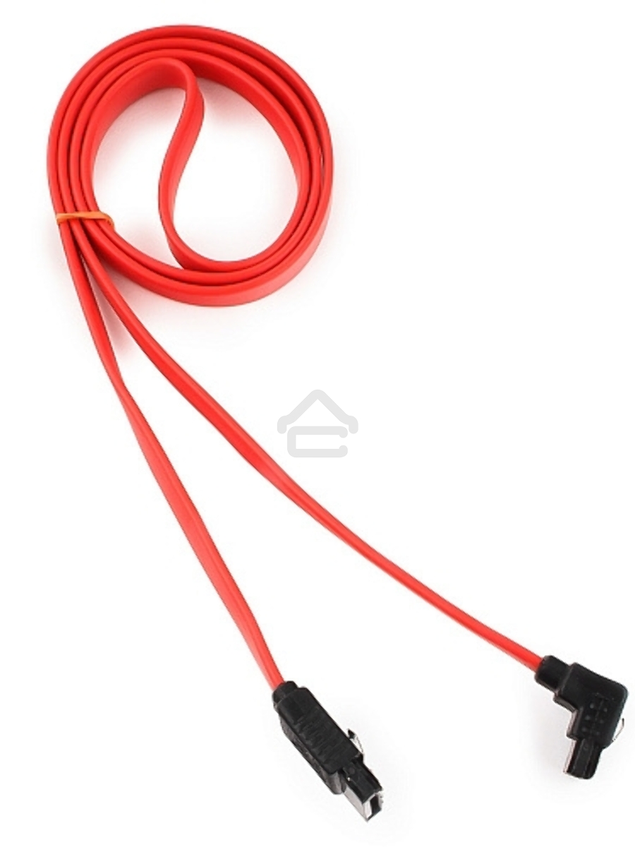 Кабель интерфейсный SATA Cablexpert CC-SATAM-DATA90-0.8M, 80см, угловой разъем, 7pin/7pin, защелка, пакет