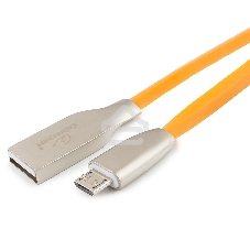 Кабель USB2.0 Cablexpert CC-G-mUSB01O-1M, AM/microB, серия Gold, длина 1м, оранжевый, блистер
