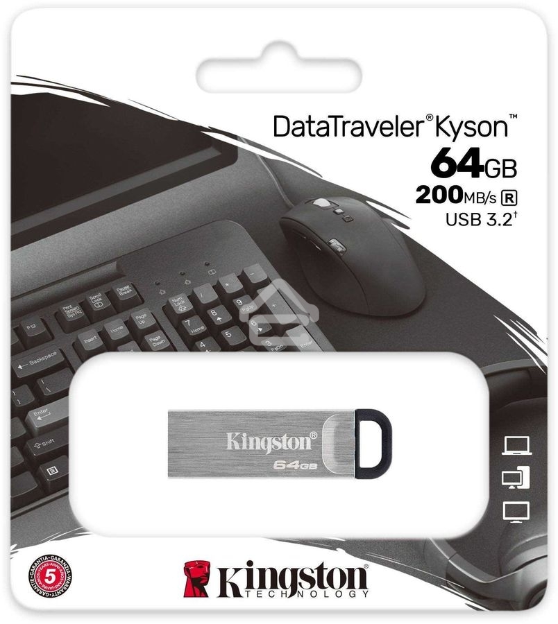 Флешка USB Kingston USB Flash KYSON 64Gb USB 3.2 Gen 1