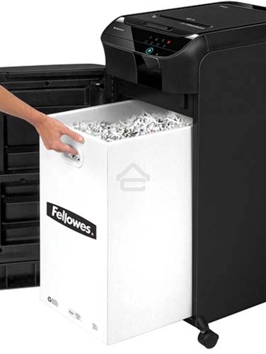 Шредер Fellowes AutoMax 550C (секр.P-4)/фрагменты/550лист./83лтр./скрепки/скобы/пл.карты/CD