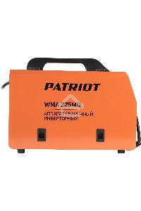 Сварочный аппарат PATRIOT WMA 225MQ (605301755)  инверторный mig/mag/mma стальной и флюс. провлокой