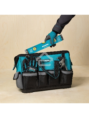 Сумка GROSS 90273  для инструмента handwerker 42 кармана пластик. дно наплечный ремень 475 х 260 х
